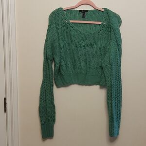 Forever21 cropped cocoon sweater sz. S